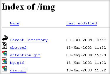 Apache Autoindex