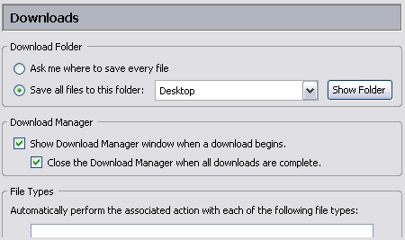 Mozilla Firebird Download Manager