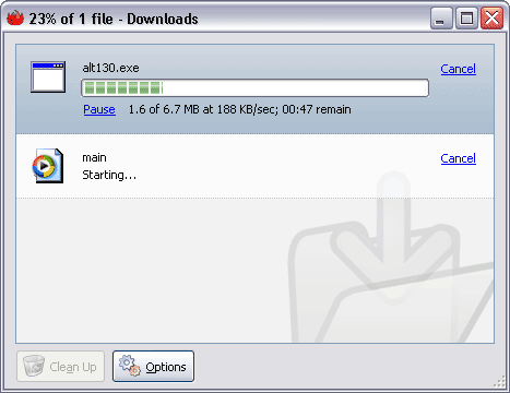 Mozilla Firebird Download Manager
