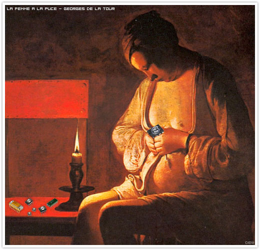 Femme à la puce