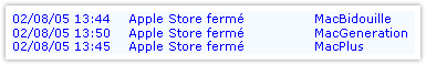 Apple store fermé