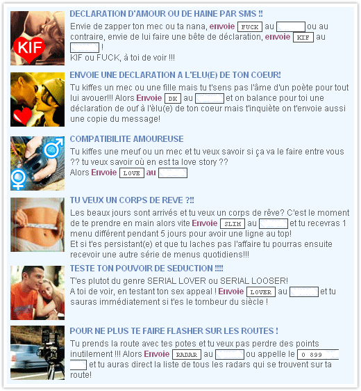 Tu KiF le SMS ?