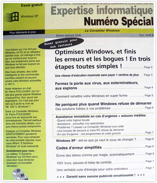 Le Conseiller Windows