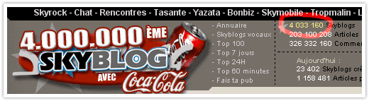 4000000 Skyblogs