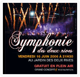 Affiche de la Symphonie des Deux Rives