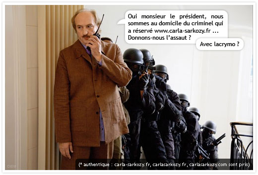 Squatting domaine Carla Sarkozy